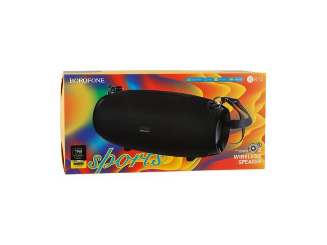 Портативная беспроводная колонка Borofone BR12 Блютуз V5.0 Black - Фото 2