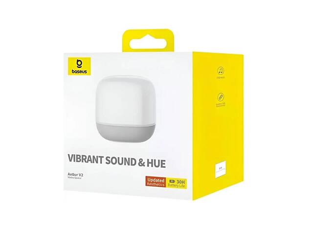 Портативная колонка Baseus AeQur V2 Wireless Speaker Moon White yL. - Фото 2