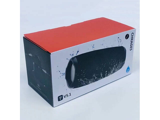 Портативная колонка JBL Charge 5 Black. Беспроводная акустическая система JBL Charge 5 черная - Фото 3