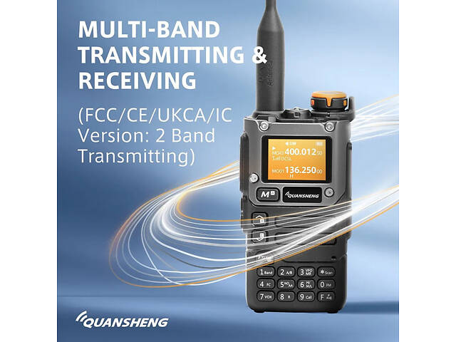 Портативна рація Quansheng UV-K5(8), двохдіапазонна радіостанція 50–600MHz 5W з FM/AM, Type-C - Фото 3