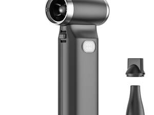 Портативная воздуходувка с турбиной 110000 об/мин, мини вентилятор с LED-дисплеем и USB-C зарядкой