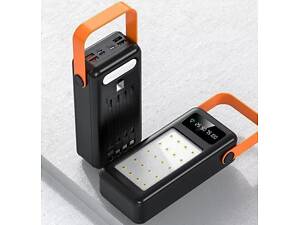 Портативный аккумулятор Power Bank 50000 mAh, LED-лампа, 4 USB-выхода