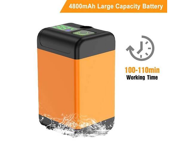 Портативний акумуляторний душ 6000 мА·год LCD — автономний туристичний душ для кемпінгу - Фото 6