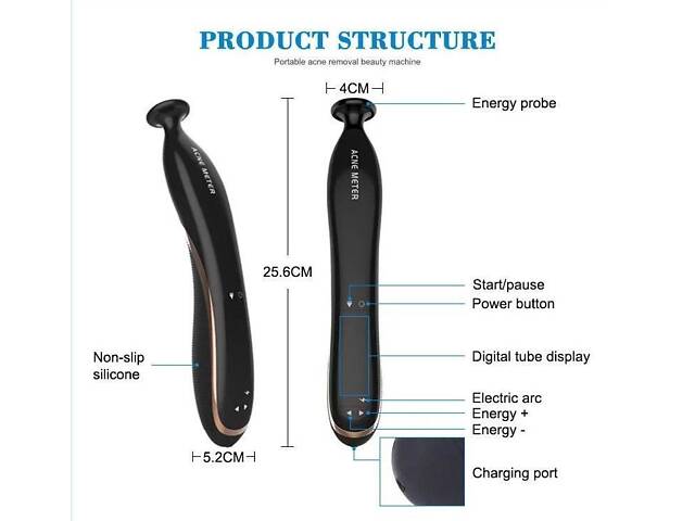 Портативный аппарат дарсонвализации Acne Meter WD-354 - Фото 5
