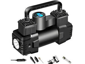 Портативный автомобильный компрессор с дисплеем и питанием от прикуривателя Air pump XL-1025