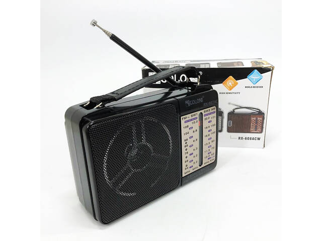 Портативний радіоприймач всехвильовий GOLON RX-607 AC, переносний приймач FM, FM-приймачі - Фото 7