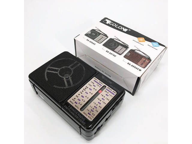 Портативний радіоприймач всехвильовий GOLON RX-607 AC, переносний приймач FM, FM-приймачі - Фото 11