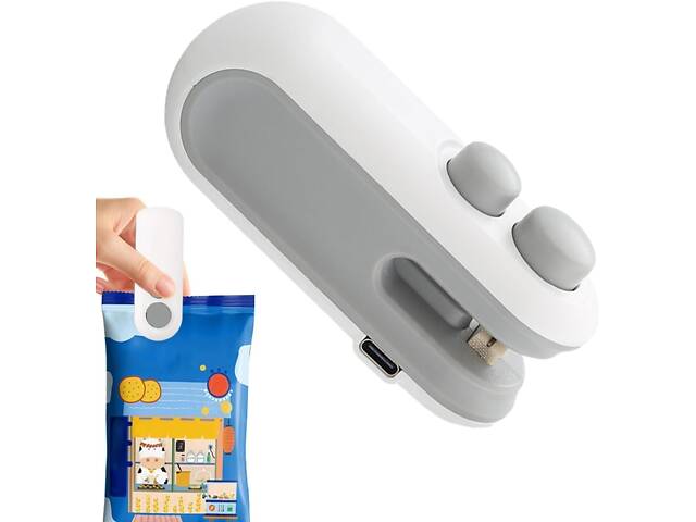 Портативний ручний запаювач пакетів, USB-зарядка, з ножем. - Фото 1