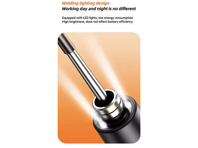 Портативний USB/бездротовий паяльний набір з регульованою температурою. Синій - Фото 7