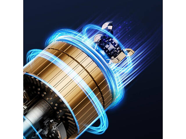 Портативный вентилятор YL007 with Display с подставкой для телефона 2000mAh Blue - Фото 4