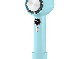 Портативный вентилятор YL007 with Display с подставкой для телефона 2000mAh Blue