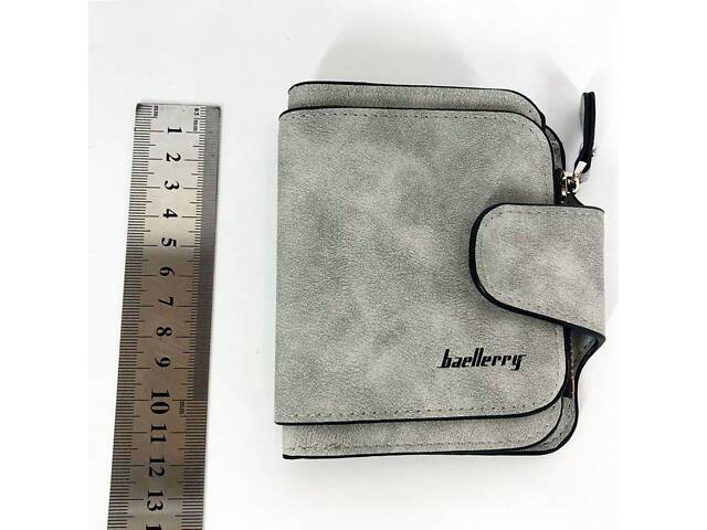 Портмоне Кошелек Baellerry Forever Mini N2346, небольшой женский кошелек в подарок. Цвет: серый - Фото 3