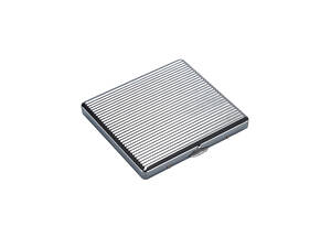 Сигаретный портсигар на 10 сигарет CH Cigarette Case Slim Metal Серебристый (40519019SL)