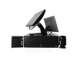 POS-терминал HP RP9 G1 AiO Model 9015 Intel Celeron G3900 4Gb RAM 128SSD + сканер штрихкодов + принтер чеков + кассовый