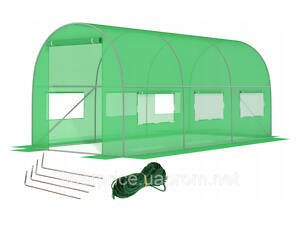 Посилена садова теплиця парник LEOBRO Garden 10м2 Green (LB-10M25), оригінал!