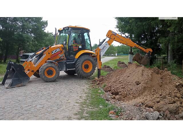 Услуги экскаватора JCB 3СХ, траншеекопатель, грунторез. - Фото 3