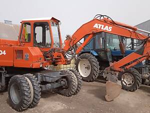 Услуги экскаватора полноповоротного колесного АTLAS 1004, JCB 3CX, Траншеекопатель ЭТС.