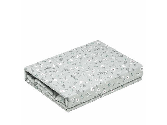 Постільна білизна Ardesto Gloria сатин дрібні квіти, сірий односпальний євро 160х220 (ART1622SS) - Фото 3