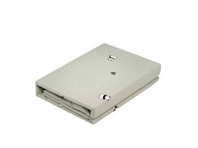 Постільна білизна Ardesto Gloria сатин панди, зелений євро 200х220 (ART2022PS) - Фото 3