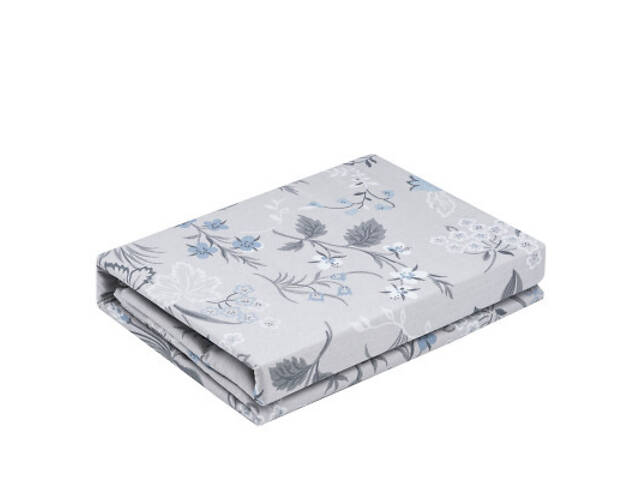 Постільна білизна Ardesto Gloria сатин польові квіти, сірий світлий односпальний євро 160х220 (ART1622WF) - Фото 3