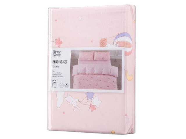 Постільна білизна Ardesto Gloria сатин радість, рожевий світлий євро 200х220 (ART2022RP) - Фото 1