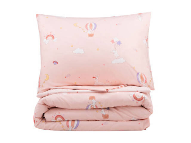 Постільна білизна Ardesto Gloria сатин радість, рожевий світлий євро 200х220 (ART2022RP) - Фото 2