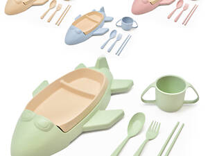 Посуда детская из пшеничной шелухи Stenson R87745 6 предметов