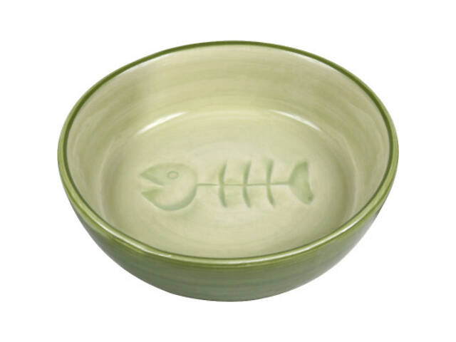 Посуд для котів Trixie Миска керамічна плоска 200 мл/13 см (4011905244921) - Фото 1