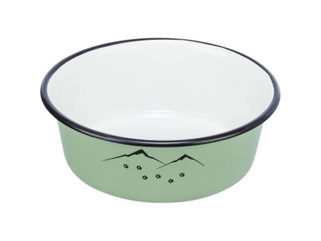 Посуд для котів Trixie Миска металева 300 мл/12 см (зелена) (4047974252116) - Фото 2