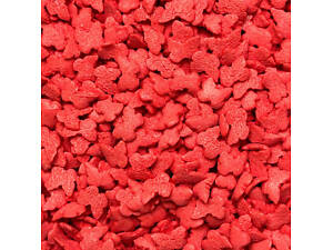 Посипка фігурна червона “Метелики”