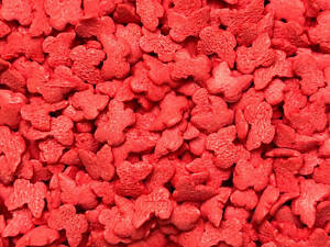 Посипка фігурна червона “Метелики”