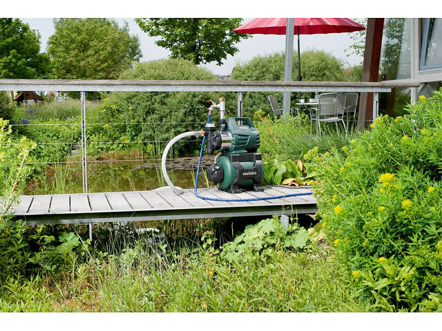 Потужна побутова насосна станція Metabo HWWI 4500/25 Inox : 1300 Вт, 4500 л/год., 4,8 бар, висота подачі 48 м - Фото 3