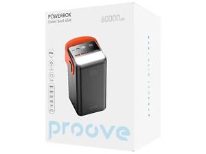 Потужний павербанк Proove Powerbox 60000mAh 65W Black