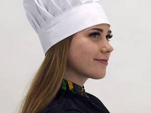 Кухарський ковпак грета білий Танагра ліпучка - Форма кухаря