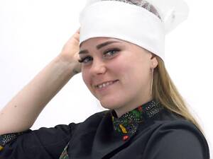 Поварской колпак с сеткой котон белый Соти - Форма повара