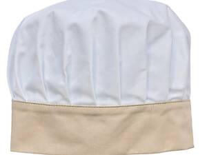 Кухарський ковпак саржа білий/бежевий Танагра ліпучка - Форма кухаря