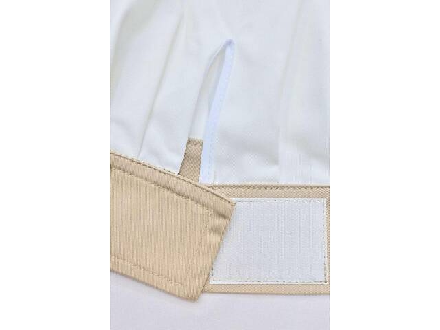 Кухарський ковпак саржа білий/бежевий Танагра ліпучка - Форма кухаря - Фото 3