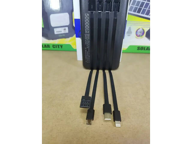 Повербанк Power Bank 50000 mAh Sunix PB-05 Мощный повербанк Power Bank с фонариком - Фото 4