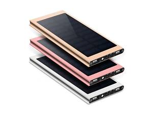 Повербанк PowerBank 20000 мА·ч, солнечная панель, 2 USB-выхода 5 В/2,1 А