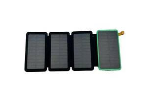 Повербанк с солнечными панелями, 10000 мА·ч, 4 панели