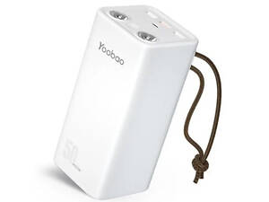 Повербанк Yoobao H5 Power Bank 50000 mAh SCP22.5W/PD20W PD Type-C фонарик Белый