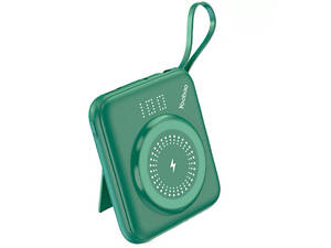 Повербанк Yoobao W1 на 10000 мАч PD 20w Magsafe Зеленый