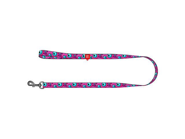 Поводок для собак нейлоновый WAUDOG Nylon, рисунок 'Глаз монстра', L-XXL, Ш 25 мм, Дл 300 см - Фото 2