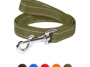 Поводок Dog Extreme из нейлона двойной (ширина 25мм, длина 122см) хаки