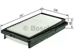 Воздушный фильтр BOSCH 1457433950, HONDA Accord 90-96