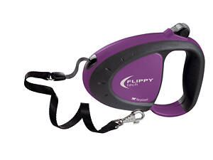 Поводок - рулетка для собак с лентой Ferplast Flippy Tech Tape (Ферпласт Флиппи Тек Тейп) 16 х 4 х h 12 см - L, Фиолетов
