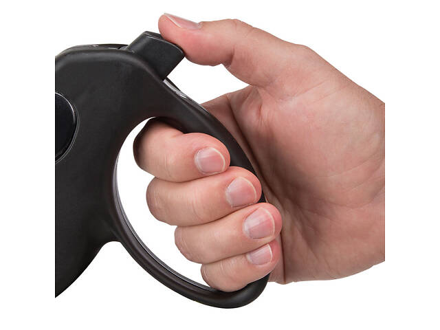 Повідок - рулетка для собак зі шнуром Ferplast Amigo Cord (Ферпласт Амиго Корд) 15 x 3.6 x h 14 cм - M, Чорний. - Фото 3