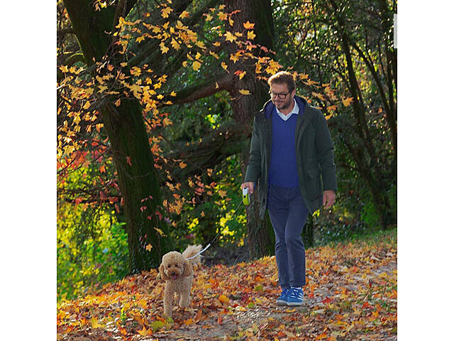 Повідок - рулетка для собак зі шнуром Ferplast Amigo Cord (Ферпласт Амиго Корд) 15 x 3.6 x h 14 cм - M, Чорний. - Фото 7