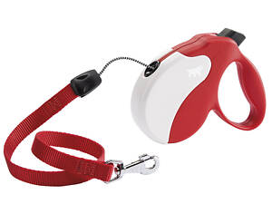 Повідок - рулетка для собак зі шнуром Ferplast Amigo Cord (Ферпласт Амиго Корд) 15 x 3.6 x h 14 cм - M, Червоний