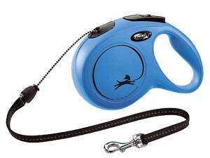 Поводок - рулетка для собак средних пород до 20 кг. с тросом 8 м. Flexi New Classic М (Флекси Нью Класик М) Синий
